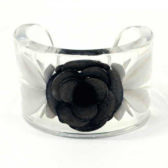 CHANEL Authentic Black Bracelet